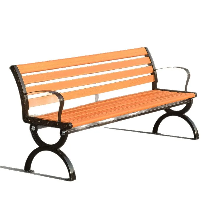 

Park chair Outdoor bench, courtyard backrest Leisure seat Maintenance-free non-peeling paint Plastic wood strip Sitting stool