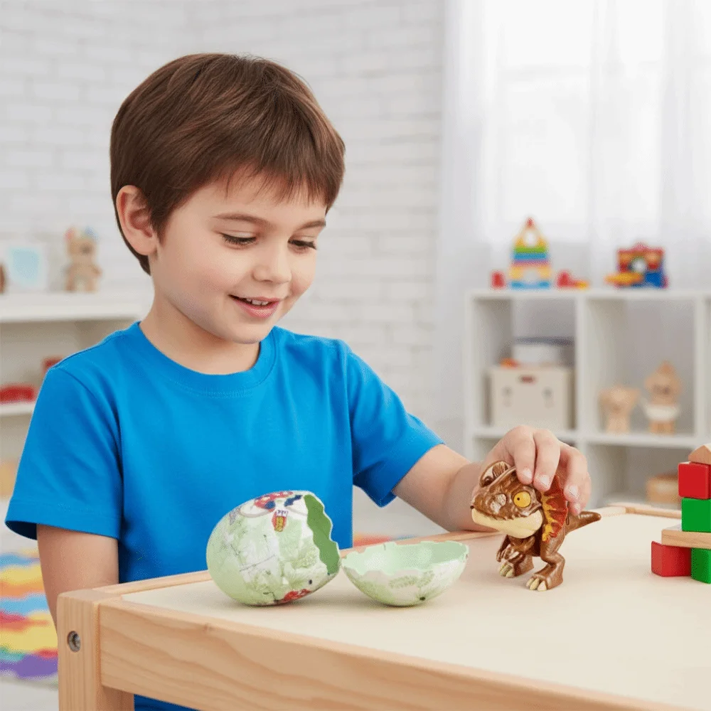 

Игрушечное яйцо динозавра с подвижными суставами, деформируемым дизайном и функцией трансформации