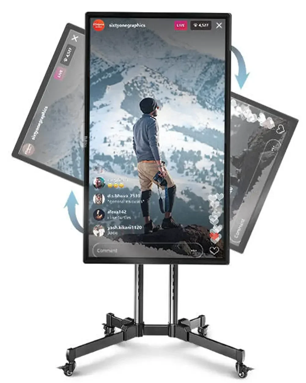 NUOVA telecamera Tiktok HD trasmissione video luce di riempimento teleprompter processore ad alta energia attrezzatura per lo streaming live intelligente