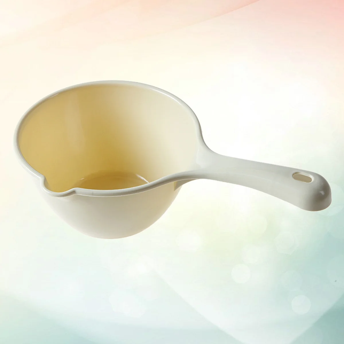 1Pc Plastic Water Ladle Bathing Bailer Water Dipper Spoon for Home Restaurant Kitchen Khaki Plastic Water Dipper