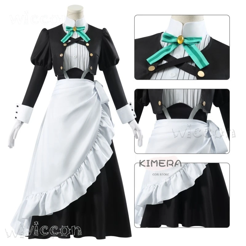 You are Ms. Servant Yuki Yuki Yokoya Xue Cosplay Costume Anime Wig Cosplay Halloween Party Cosplay Suit Maid Dress Women Clothes