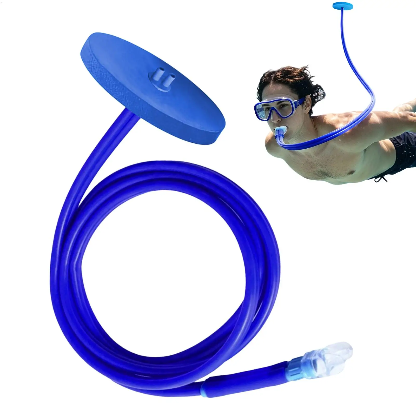 177inch Full Dry Portable Diving Respirator Tube Swim Respirator Snorkeling Equipment Diving/Snorkeling Breathing Tube