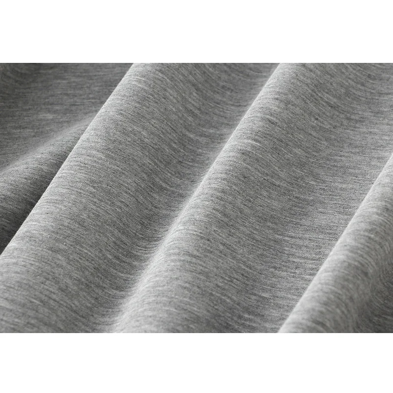 تنورة رمادية للنساء لخريف وشتاء 2025 تنورة عالية الخصر متوسطة الطول للسيدات على الطراز الكوري تنورة طويلة فضفاضة على شكل حرف a للسيدات