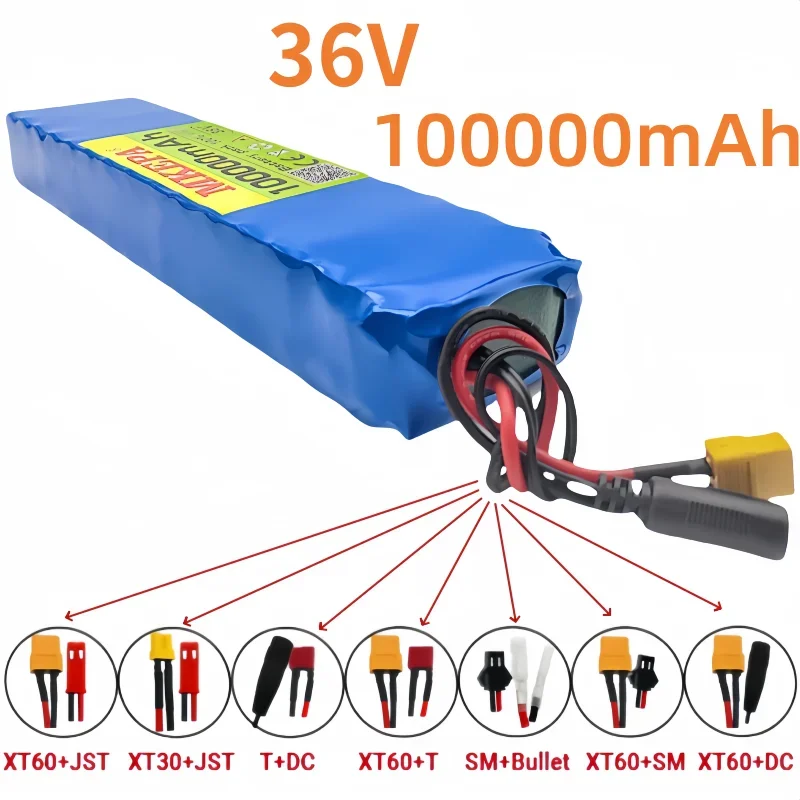 

36V 100000mAh 18650 Rechargeable Lithium Battery Power Modified Bicycle Scooter Electric Vehicle with etc