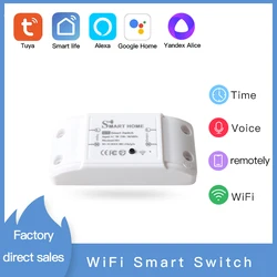 TuYa/Smart Life WiFi Smart  Switch  Timer Wireless Remote,No Hub Required,Control Work With Alexa Google Home Alice Smart Home