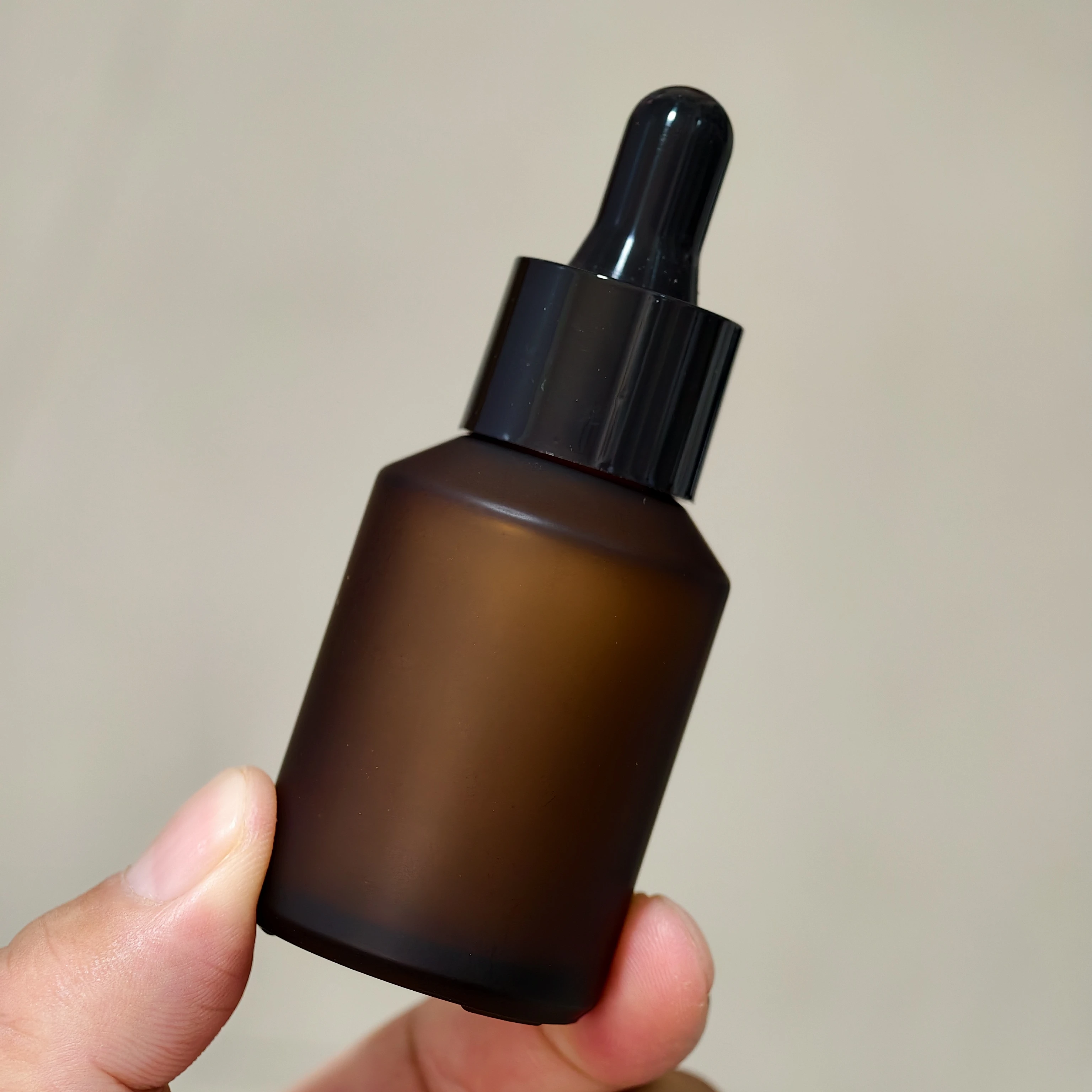 10PCS 15ml 30ml Empty Cosmetic Essential Oil Packaging Oblique Amber Glass Dropper Bottle Jar Glass