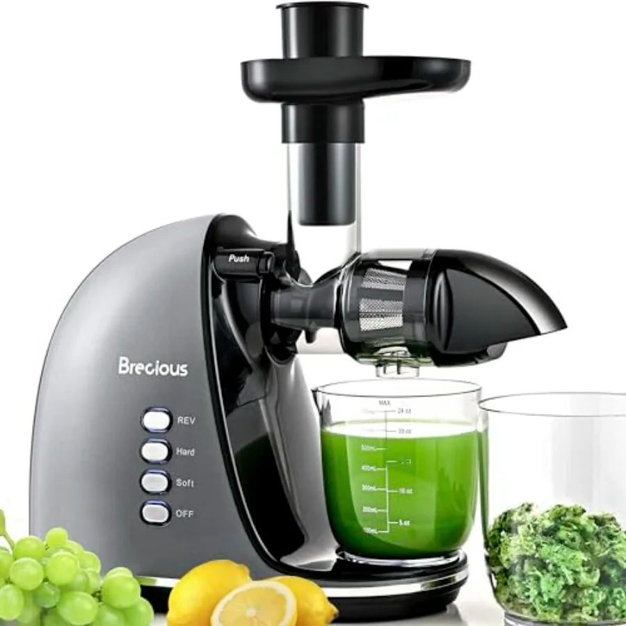 

Cold Press Juicer with 2 Speed Modes and Quiet Motor for Vegetables and Fruits Reverse Function Celery Juicer BPA-Free Easy to