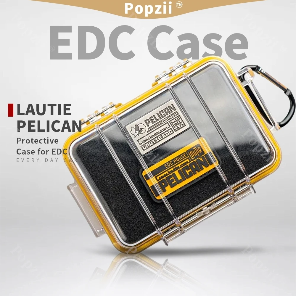LAUTIE EDC&PELICAN 保護ケース EDC アイテム用 フィジェットトイ フィジェットスピナー 屋外防水防塵収納ボックス