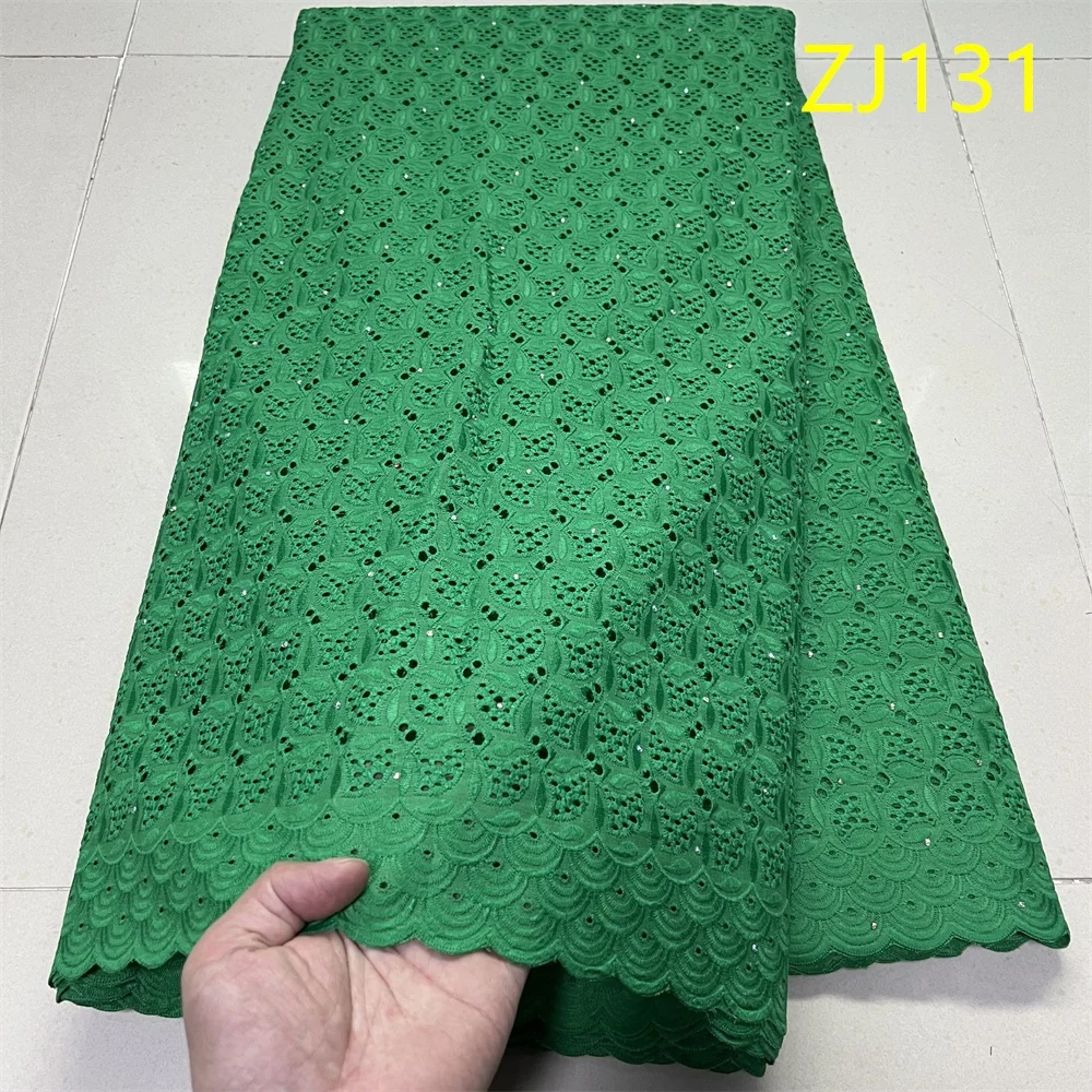 

2026 African Nigerian Latest High Quality With Tulle Sewing Lace Fabric Guipure Embroidery Dresses Sequins Beads 5Yards ZJ131