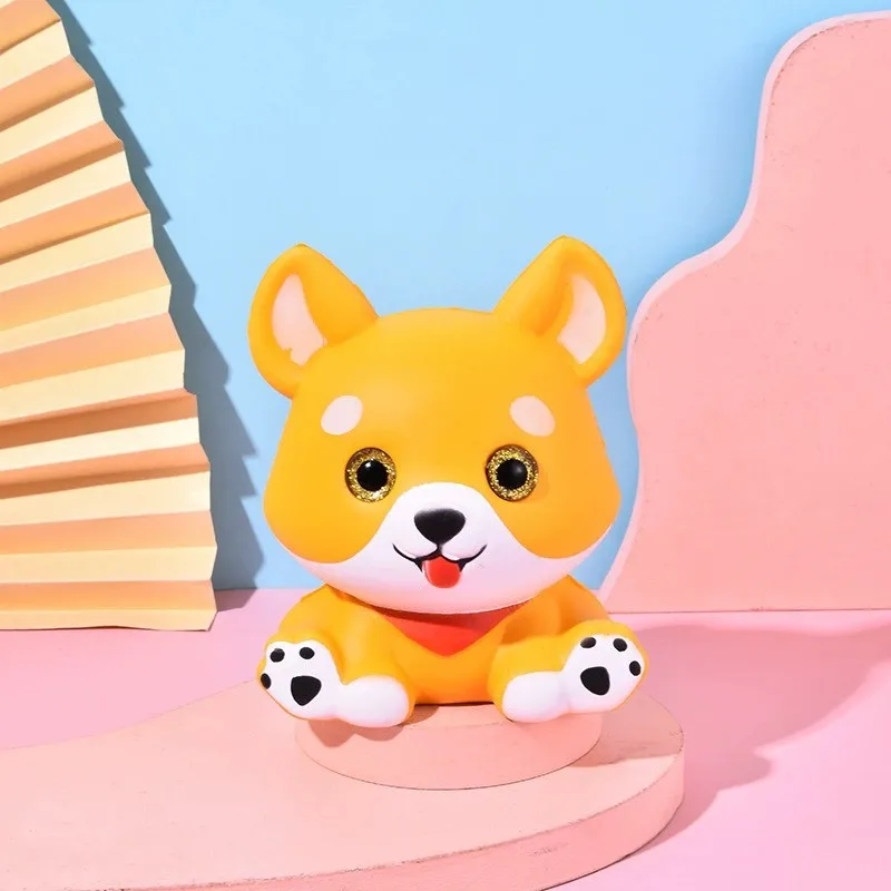 Juguete blando Popular, juguete de descompresión de rebote lento, suave y húmedo, lindo Animal, Panda, unicornio, cachorro, tiburón, alivio del estrés, regalo de juguete Mochi