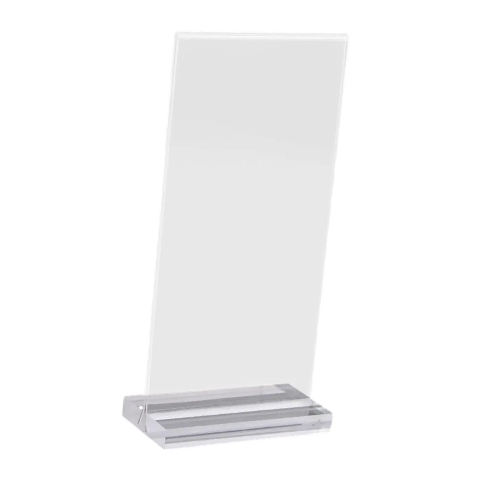 Acrylic Sign Holder Poster Table Top Display Stand Vertical Double Sided Display for Photo Party Decoration Office Meeting Store