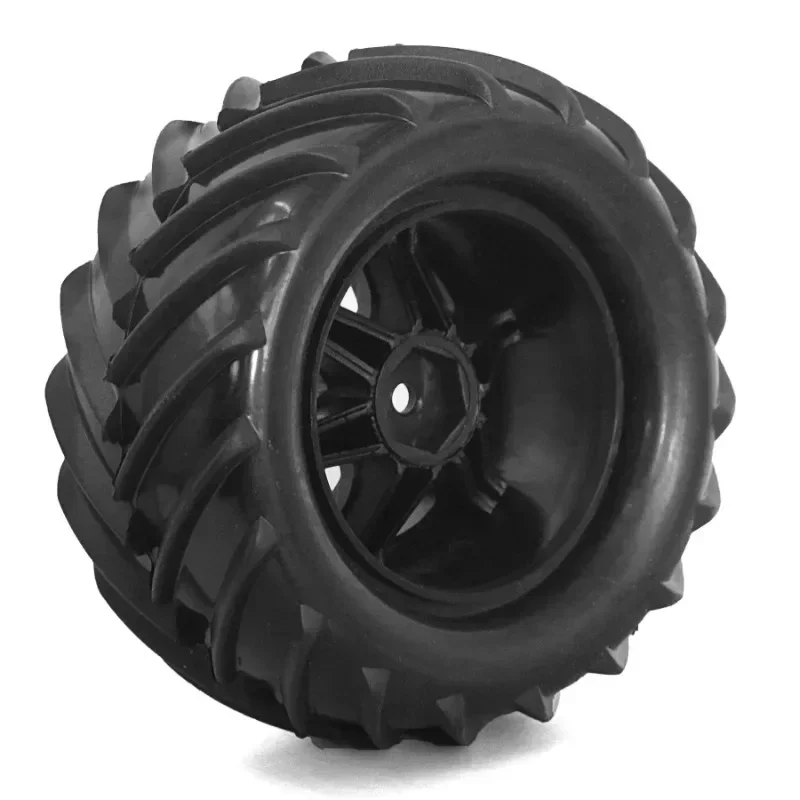 4 pçs 90mm monster truck buggy pneus roda 12mm hex para trxs e-revo mjx 16207 16208 scy 16101 hbx 1/16 rc carro peças de atualização