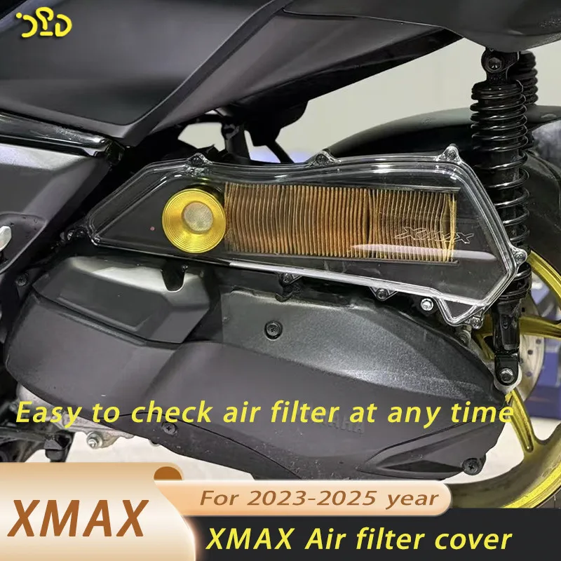 

modified motorcycle xmax spare part 2025year xmax300 air filter cover with radiator cap for yamaha xmax300 2023-2025