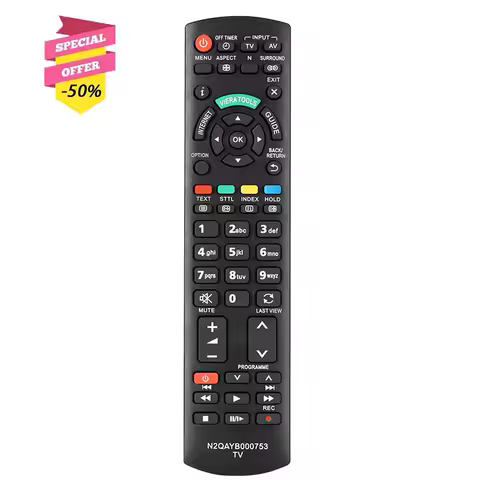 N2QAYB000753 Remote Control For Panasonic TV TX-L32E5B TX-L32E5E TX-L32D25E TX-L32D28EP TX-L32D26B TX-L42E5E TX-L42E30E