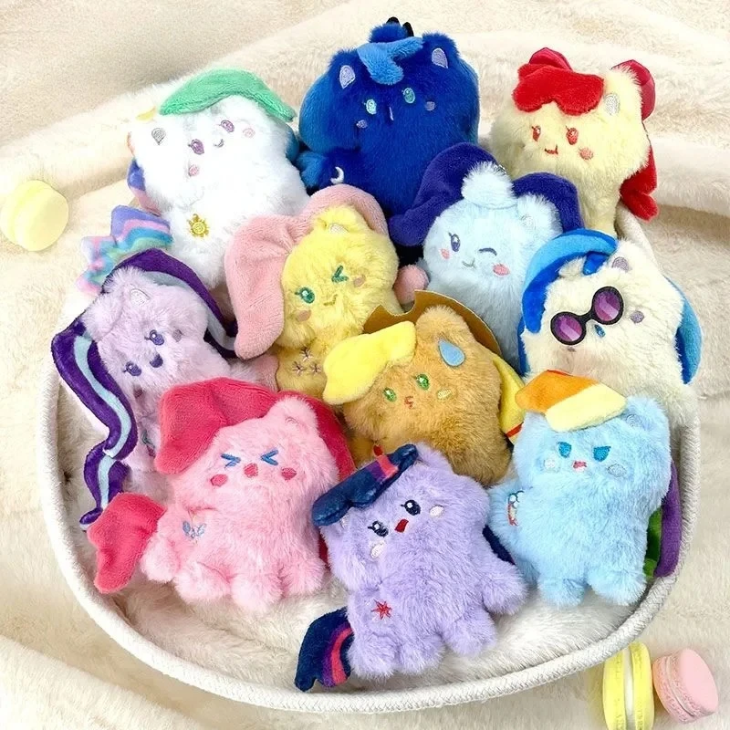 Cartoon My Little Pony Series Peluche Ciondolo scatola cieca Prima edizione Autentico trendy My Little Pony Peluche Bambola Ciondolo carino Regali