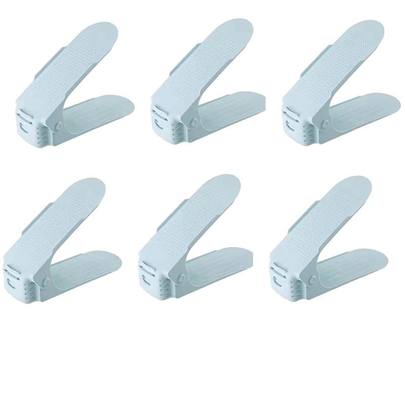 

Adjustable Double-Layer Shoe Rack Thickened Space Saving Shoe Storage Rack Flat Bottomed High Heel Storage Shoe Rack