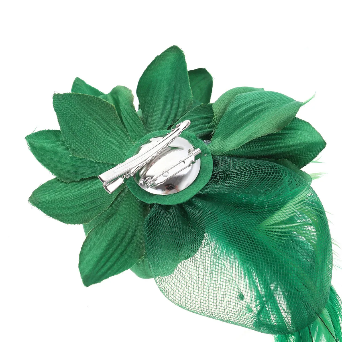 

1pc Fabric Brooch Women Girls Flower Hairpin Lightweight Headdress Lady Hairband Girl Hair Flower Hairpins Hoop Gift Green