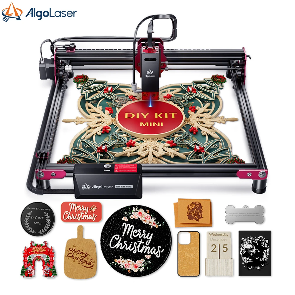 AlgoLaser DIY KIT MINI Laser Engraver With Wifi Offline Control APP Laser Engraving Cutting Machine Woodworking Tool Cnc Machine