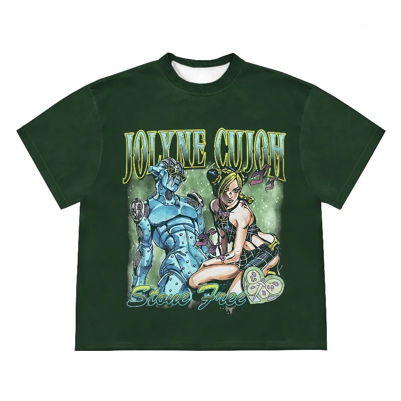 

New Retro Dark Subculture Abi Style Punk 3D Printed Short Sleeved Unisex Versatile Breathable Quick Drying Top Trendy