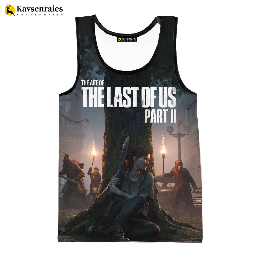 

2023 Newest Fashion The Last Of Us 2 3D Printed Tank Tops Men Summer Vest Women Casual Sleeveless T-shirt Hip Hop Oversized Tops