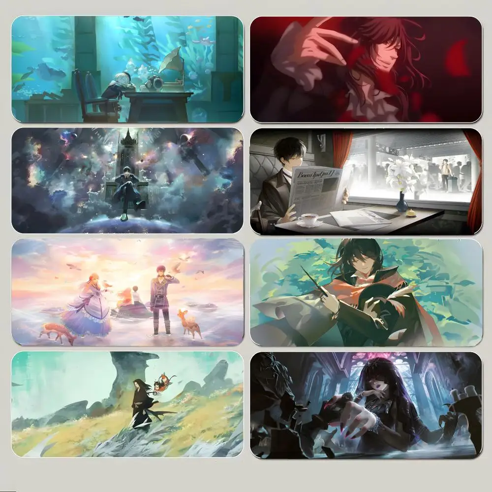 

Коврик для мыши Anime A-A Gentle Noble's Vacation Recommendation, большой игровой коврик для мыши с толстым прошитым краем, нескользящий настольный коврик
