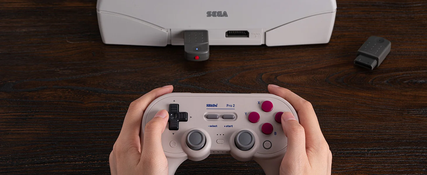 8BitDo Retro-Empfänger-Adapter für Saturn, Windows 11/ 12, kompatibel mit Xbox Series, Xbox One, Switch Pro, PS5, PS4-Controller – Detail 10
