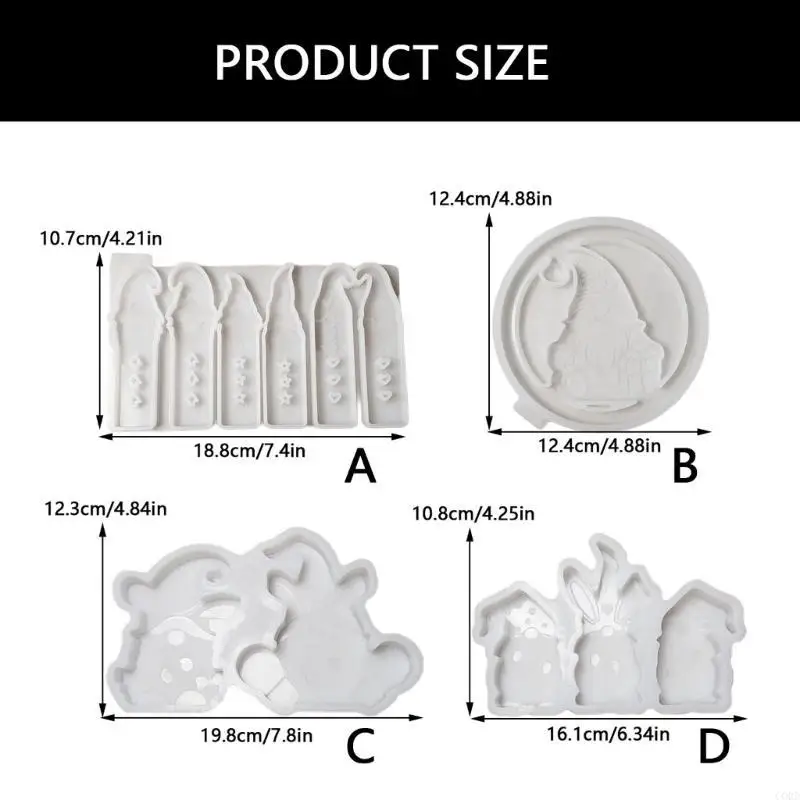 

CORD Silicone Mold for DIY Crafts Gnome Decorations Easy Release Silicone Gnomes Elder Mold For Festival Gnome Decoration