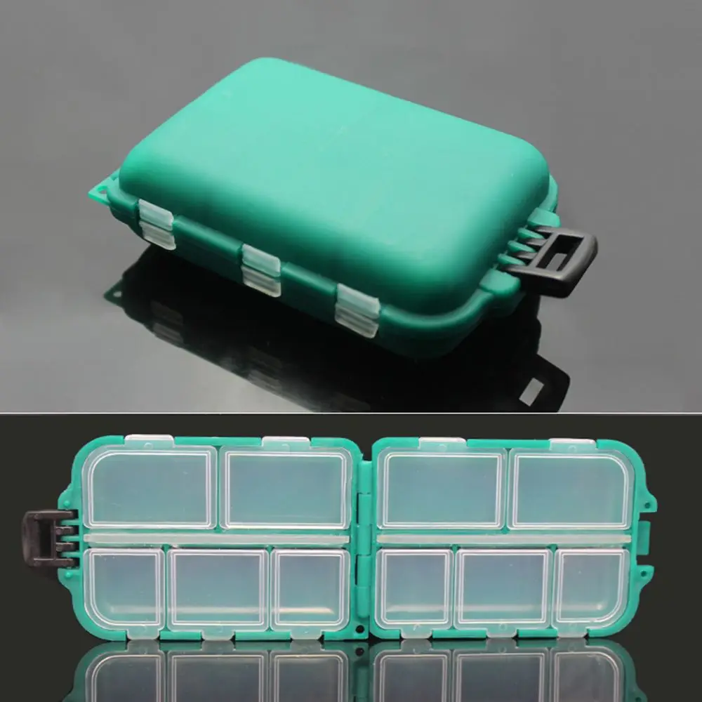 

Outdoor Plastic Square Tool Lure Container Fishhook Box Bait Storage Case Fishing Tackle Boxes