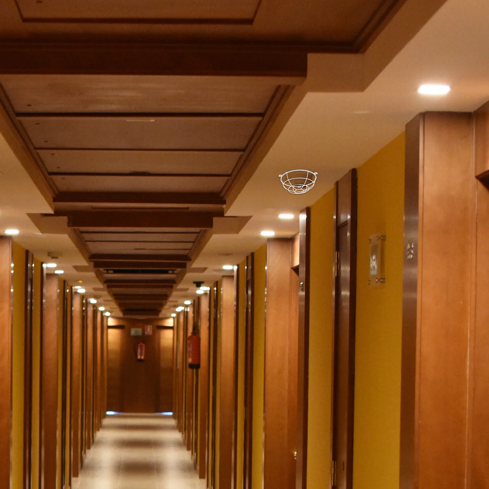 قفص رأس الحريق من الفولاذ المقاوم للصدأ، واقي من نوع المسمار لقلادة مستقيمة، المواقف الأفقية، واقي رشاشات الحريق المعدني #2