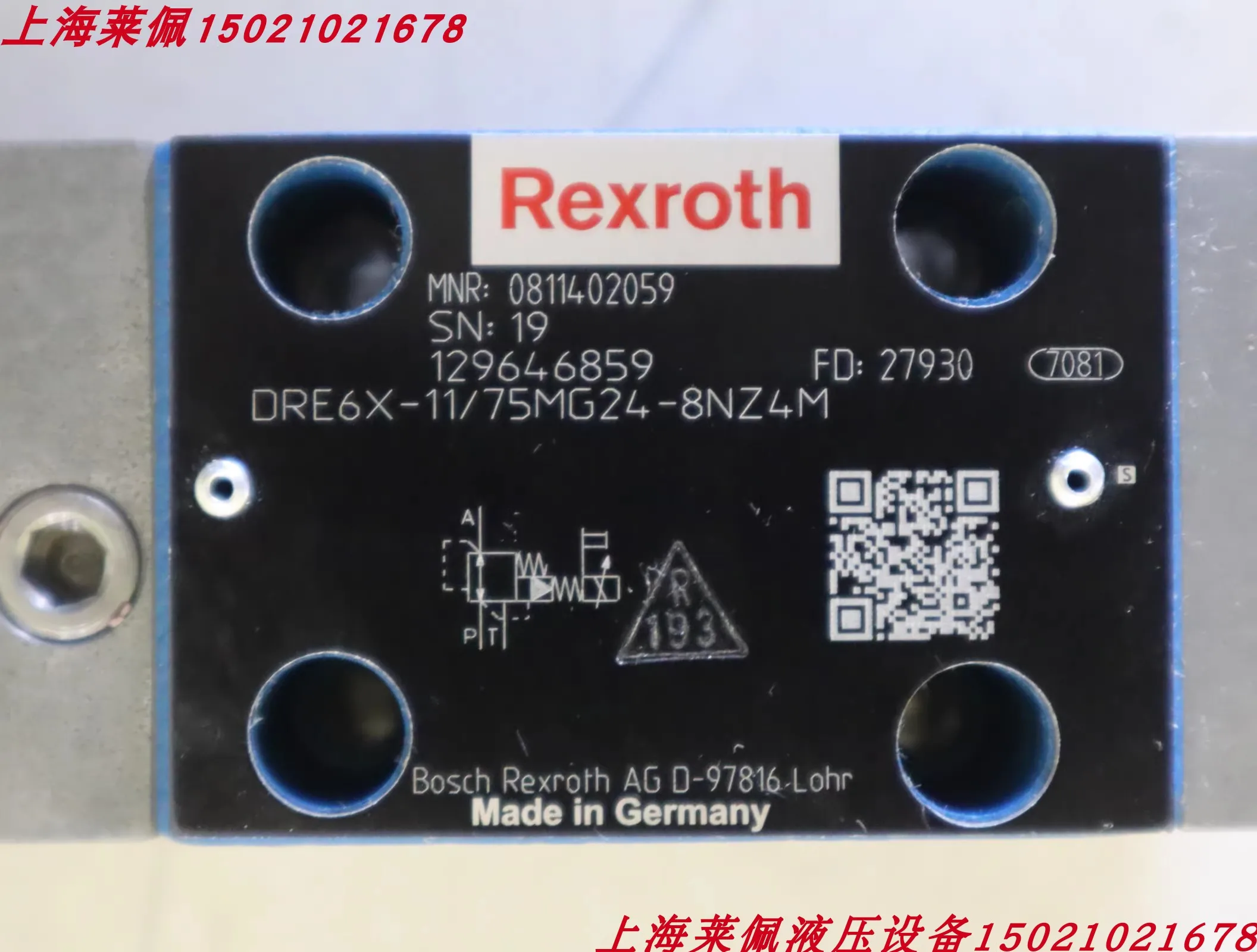 0811402081 DREBE6X-10/310MG24K31A1M German Rexroth REXROTH Proportional Valve