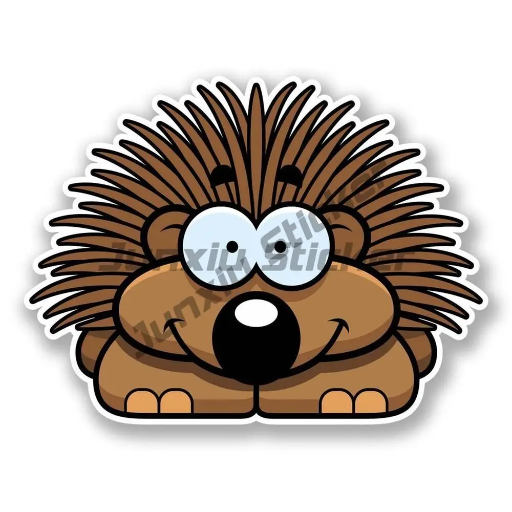 

Happy Hedgehog Vinyl Stickers for Laptops, Travel Suitcases, and Cars Trolley Case Motorcycle Helmet Wall Styling Decorative