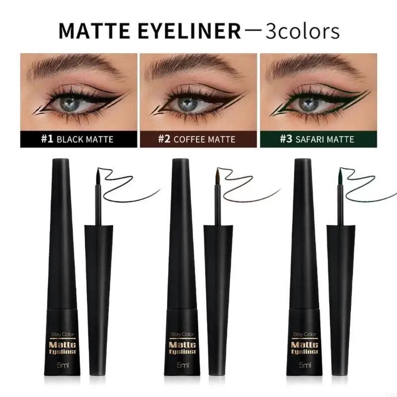 液体アイライナーのアイメイクアップスーパーウォータープルーフ長持ちするアイライナーの着用しやすいアイメイク化物ツールアイライナーペンT4MB