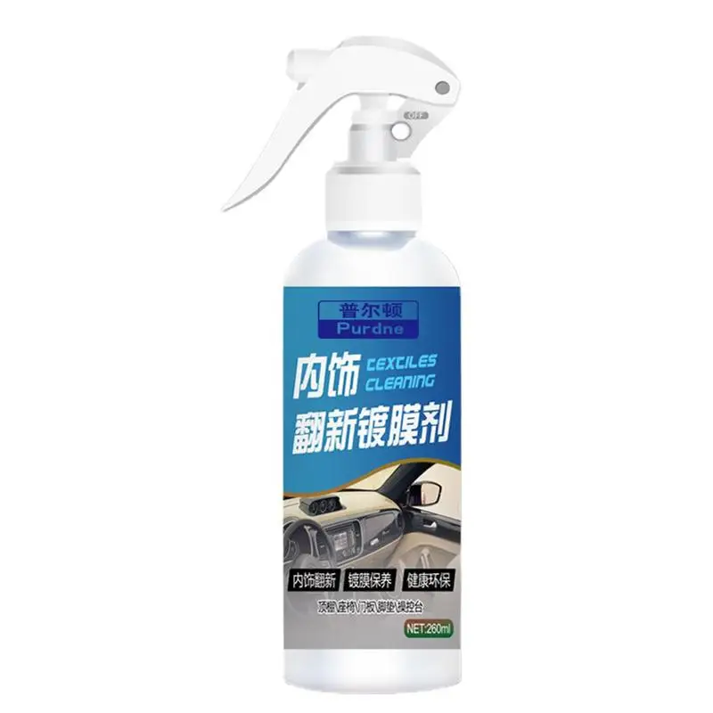 Restauratore di finiture Spray automobilistico Detergente per interni auto Spray Restauratore di finiture per auto Agente di rivestimento Spray di restauro da 260 ml Ristrutturazione