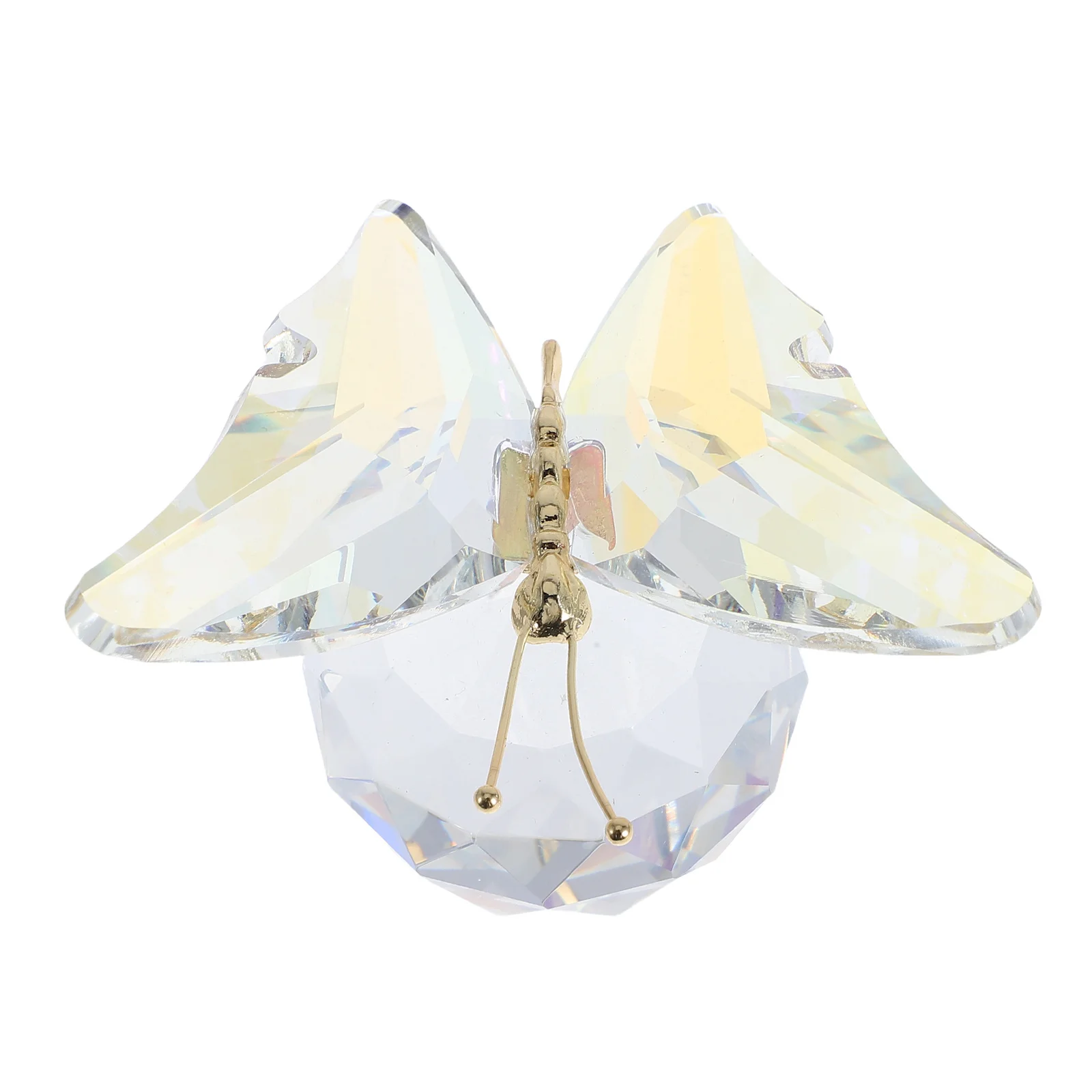 

Crystal Butterfly Ornament Intricate Crystal Sculpture for Living Room Desktop Shelf Animal Decor Present
