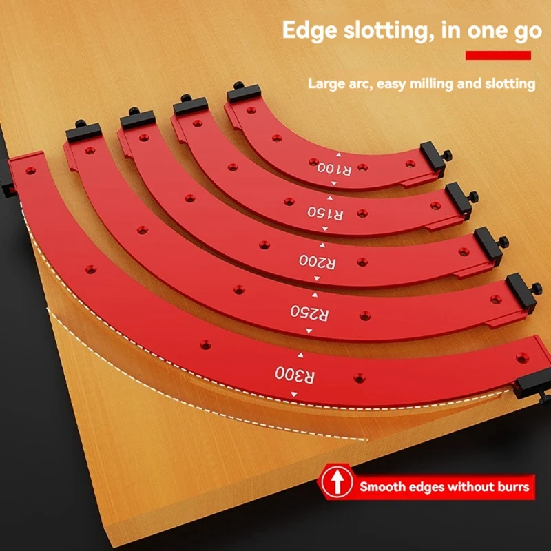 Imagem -06 - Grande Arco Mould Roteador Elétrico Slotting Template Carpintaria Ângulo Curvo Chanfrar Ferramentas Inner And Outer Corner