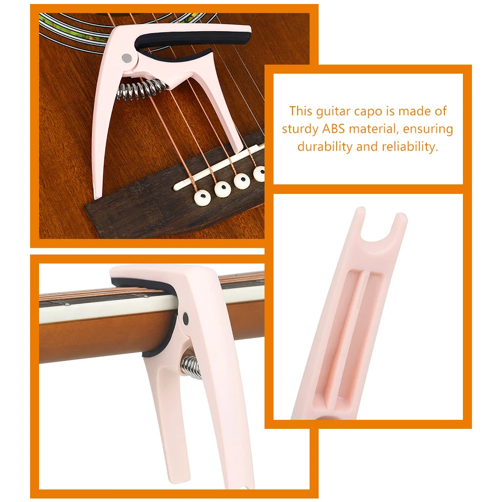 

Guitar Capo Universal Fit Adjustable Tension Sturdy ABS Material Lightweight Portable Design for Acoustic Electric Guitar and