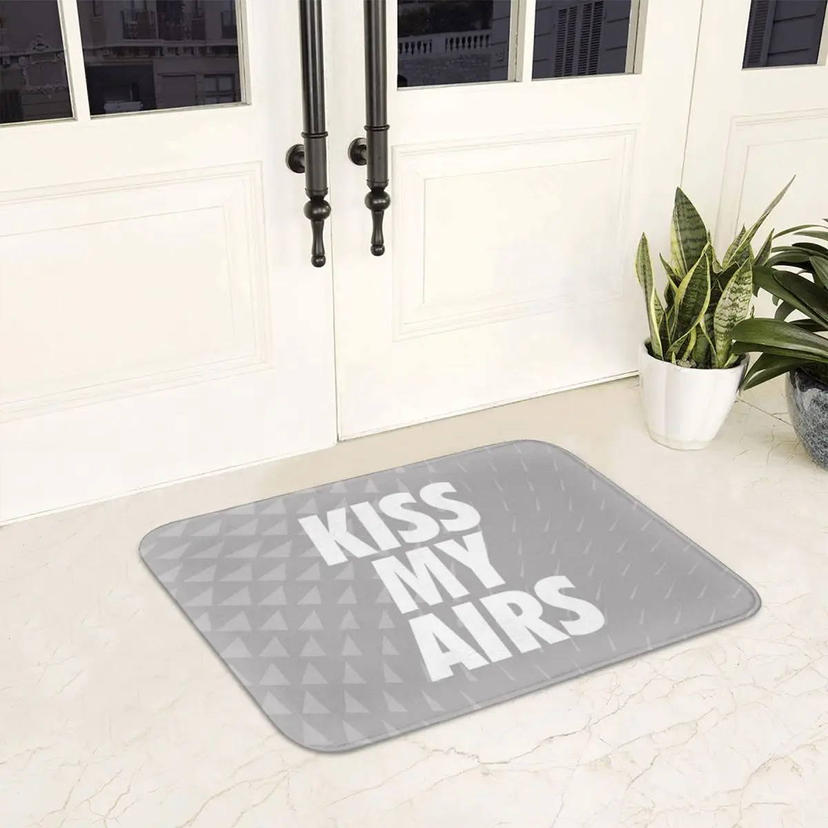 Kiss My Airs Hype Grey & White Doormat Anti-skid Bathroom Floor Mats Home Entrance Rugs Kitchen Bedroom Carpet Hallway Footpad