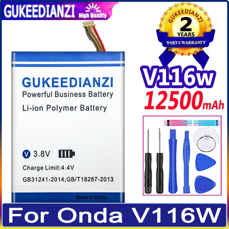 

GUKEEDIANZI Replacement Battery 4900mAh/12500mAh for Onda V116W core M Laptop Batteria