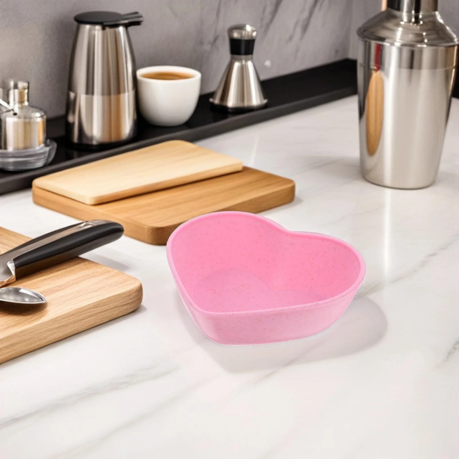 

4 шт. миски для макания соуса в форме сердца, мини-тарелки из пшеничной соломы для приправ, соусов, соевого соуса, варенья, суши