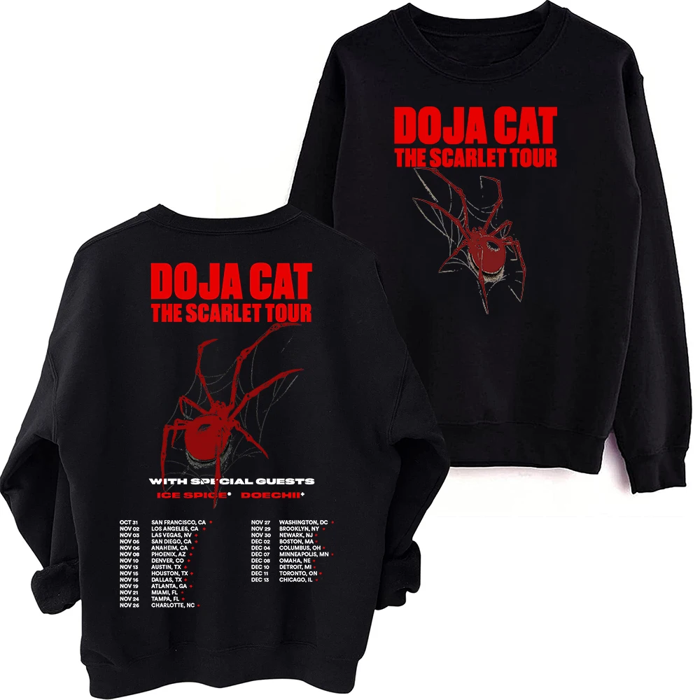 

Doja Cat The Scarlet Tour Sweatshirt Harajuku Round Neck Long Sleeve Oversized Fans Gift Tops