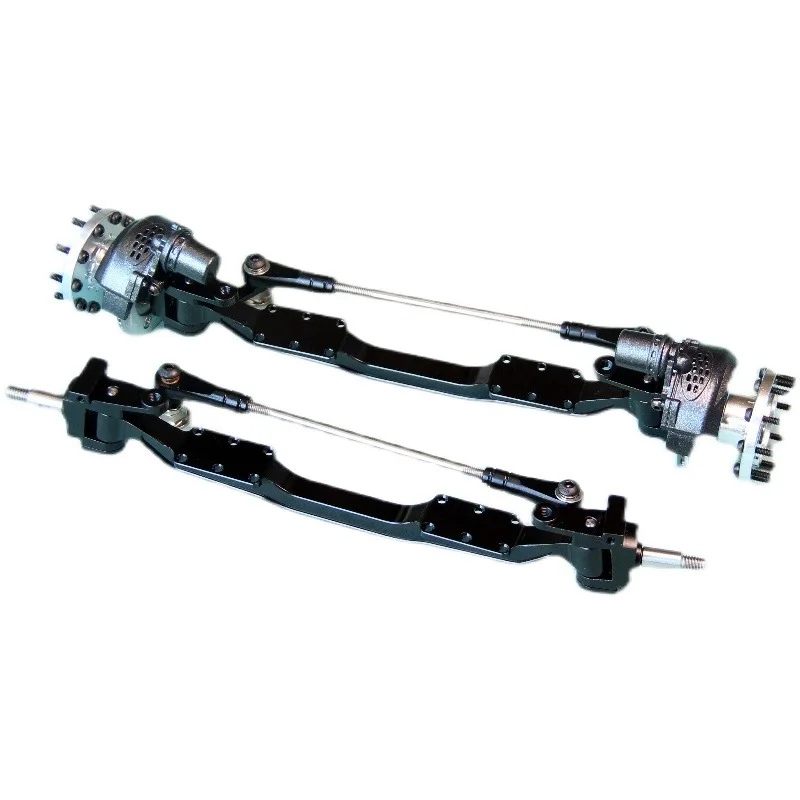 

Drive-free Axle With Kingpin In-liner Steering For 1/14 Tamiya RC Truck Trailer Tipper Scania Benz Actros Volvo MAN