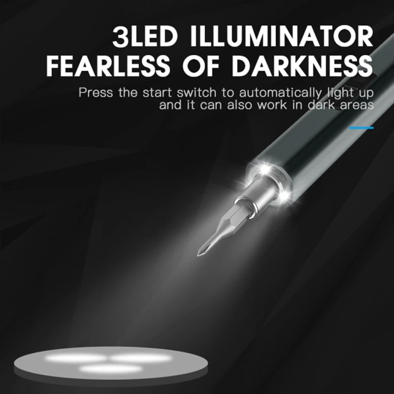 Precision Screwdriver Set 28 In 1 Electric Screwdriver With Shadowless Light Electric Screwdriver Tool Durable Easy To Use