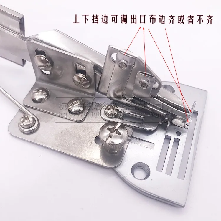 Steppstich Gestrickter elastischer Stoff Doppelkanten Schieber Computer Steppstich K-10 Verstellbarer Wasserhahn Säumgerät Roller