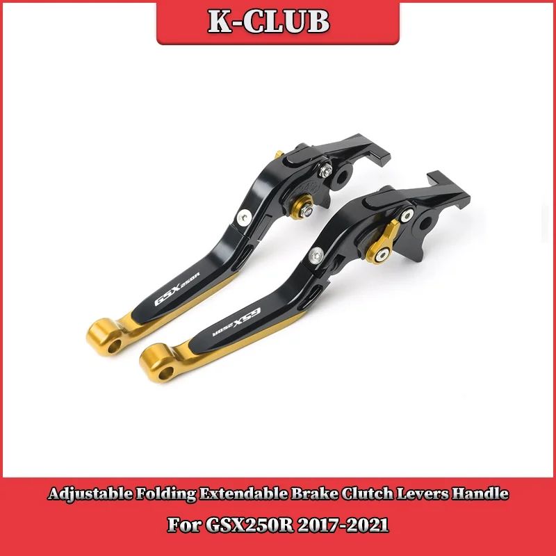 

Motorcycle Adjustable CNC Brake Clutch Levers Handle Handlebar Grips Ends For SUZUKI GSX250R 2017-2021