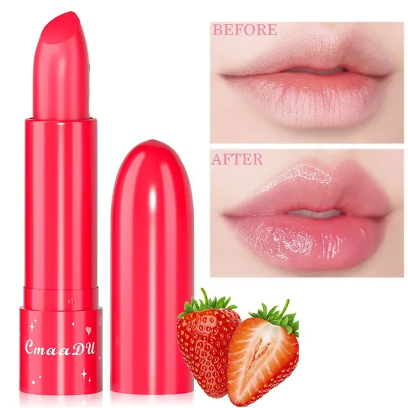 

Peach Fruit Colored Lip Balm Natural Lasting Moisturizing Lipstick Waterproof Anti-drying Hydration Lips Care Makeup Cosmetics