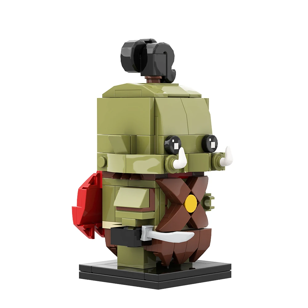 Gobricks MOC Game Action Figure Orc Brickheadzs Building Block set Biologicals Beast educazione fai da te giocattoli in mattoni per regalo per bambini