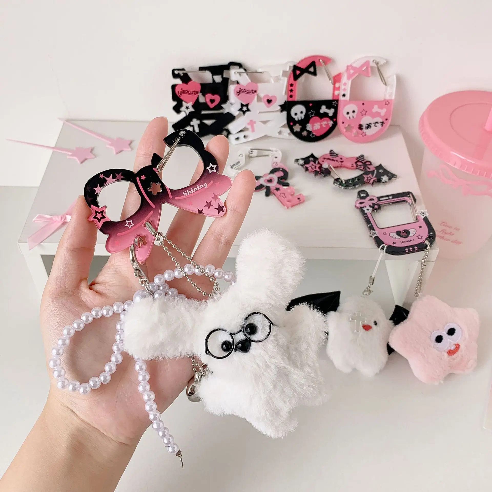 

Y2K брелок-подвеска, украшение, милая сумка, рюкзак, подвеска в виде сердца для телефона, автомобильный брелок, аксессуары, организация, подарки для корейских девушек