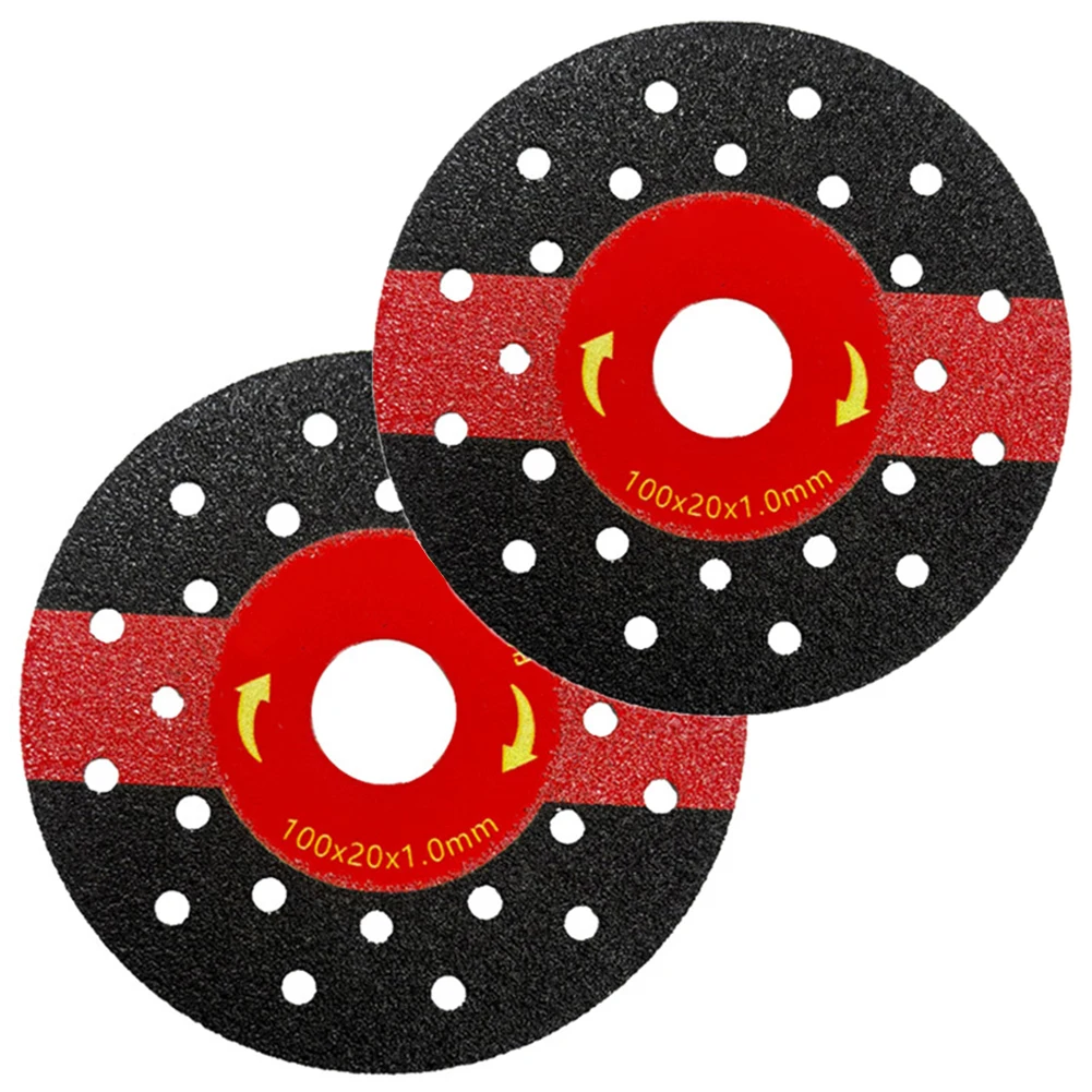 2PCS 4inch 100mm Glass Cutting Disc Cutting Grinding Discs Vacuum Brazed Saw Blade Grinding Cutting Grinding Disc Tool