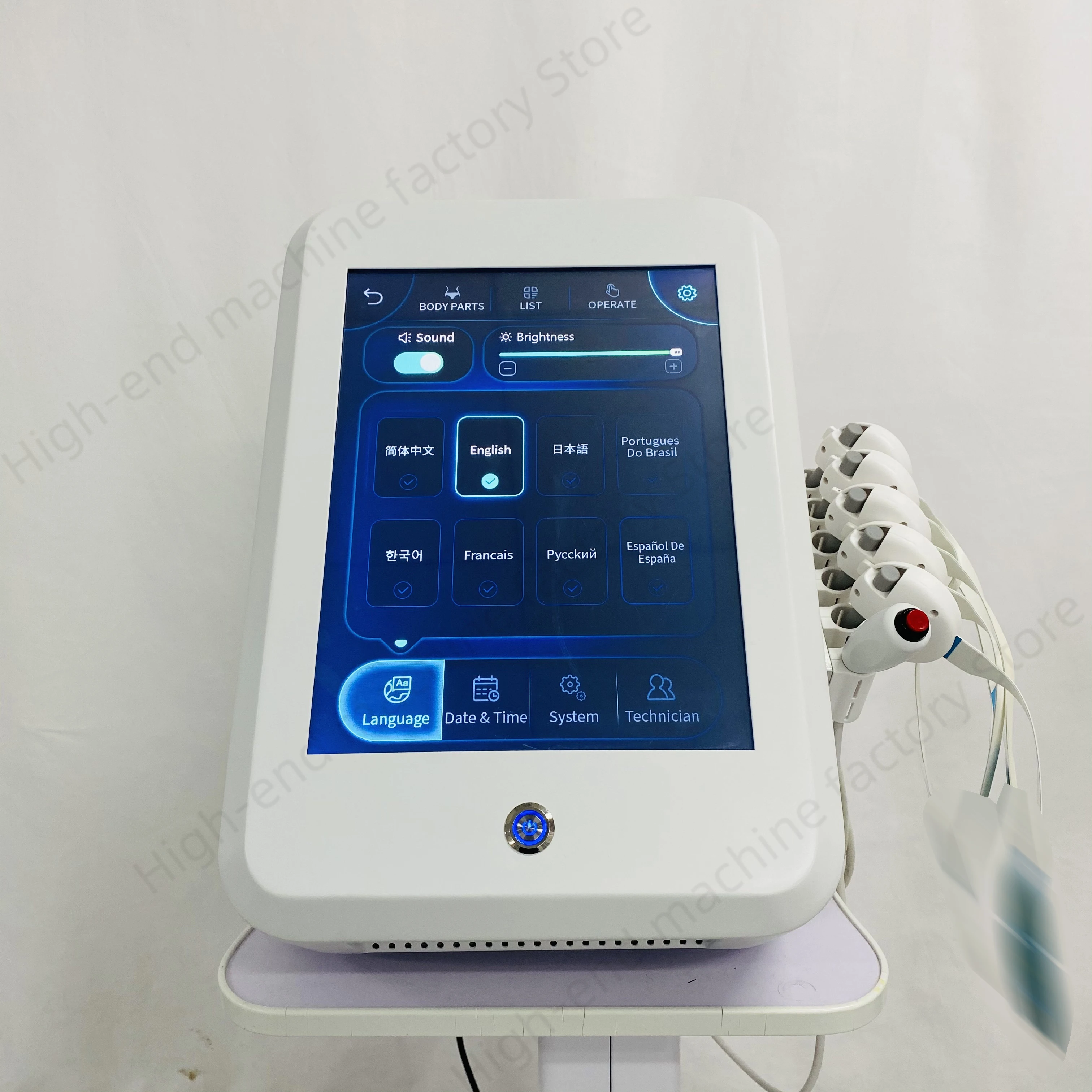 Nest المحمولة إزالة التجاعيد rf شد الجلد emszero آلة نحت الوجه صالون تجميل