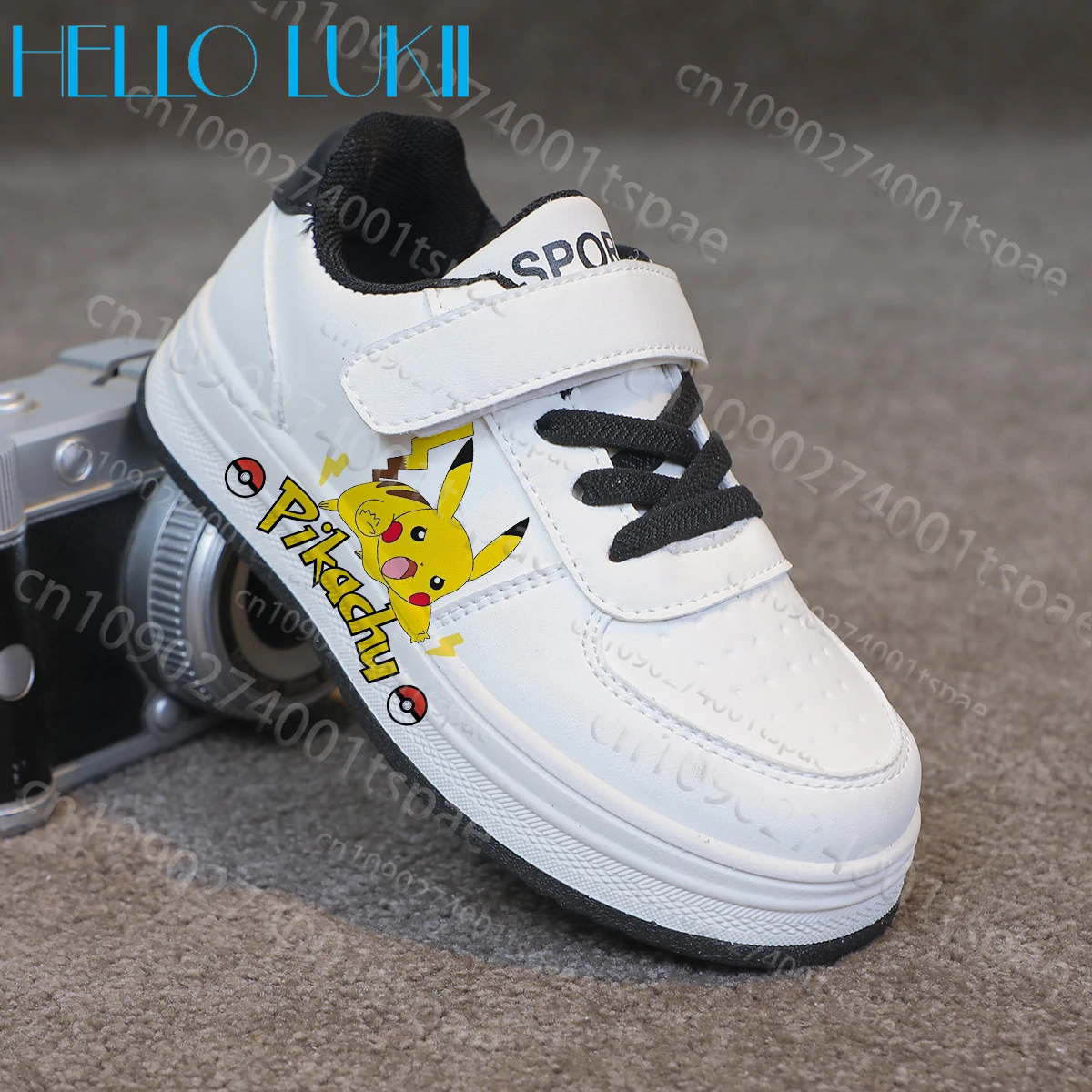 

Mini Size Pokemon Baby Walking Shoes Super Cute Yellow Pattern Simple Slip Resistant Thick Sole Sneakers Baby Boys Girls Gift